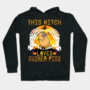 This Witch Loves Guinea Pigs Halloween (110) Hoodie